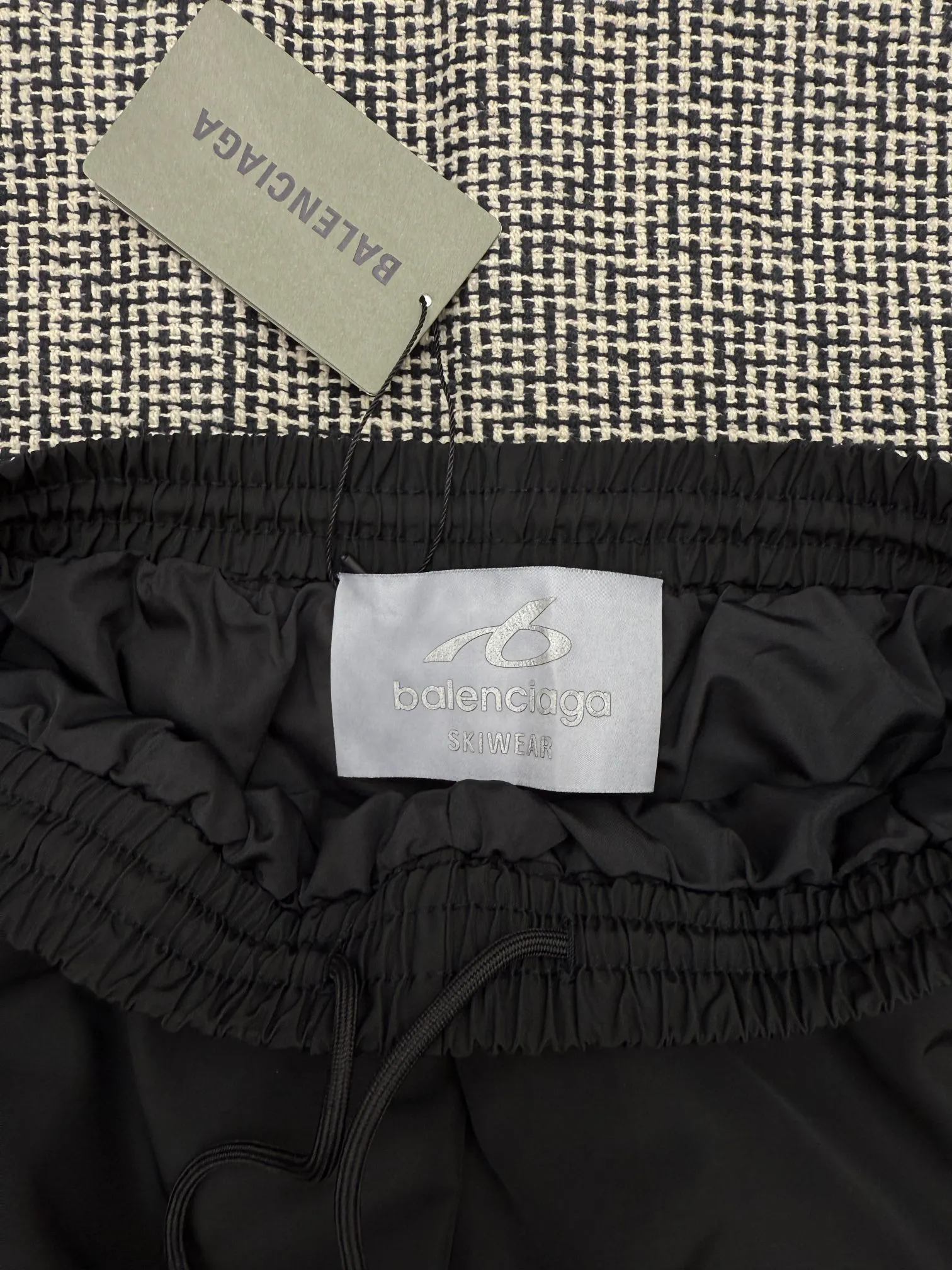 Balenciaga Paris 3M reflective print patchwork drawstring trousers XS/S/M/L